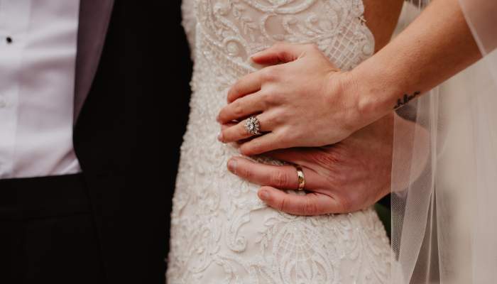 wedding dress detail